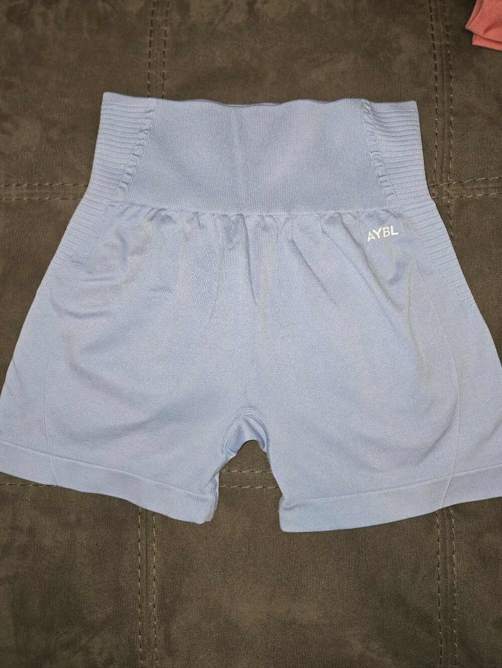 AYBL High-Waist Sky Blue Seamless Bike Shorts